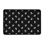 Black And White Beer Pattern Print Kitchen Mat