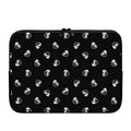 Black And White Beer Pattern Print Laptop Sleeve