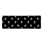 Black And White Beer Pattern Print Long Kitchen Mat