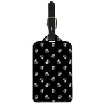 Black And White Beer Pattern Print Luggage Tag