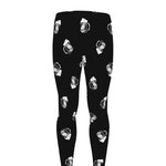 Black And White Beer Pattern Print Men's leggings