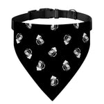 Black And White Beer Pattern Print Over The Collar Dog Bandana