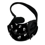 Black And White Beer Pattern Print Pet Sling Carrier