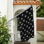 Black And White Beer Pattern Print Polyester Flag