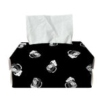Black And White Beer Pattern Print Rectangle Tissue Box Cover