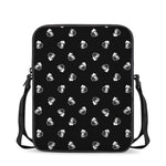 Black And White Beer Pattern Print Rectangular Crossbody Bag