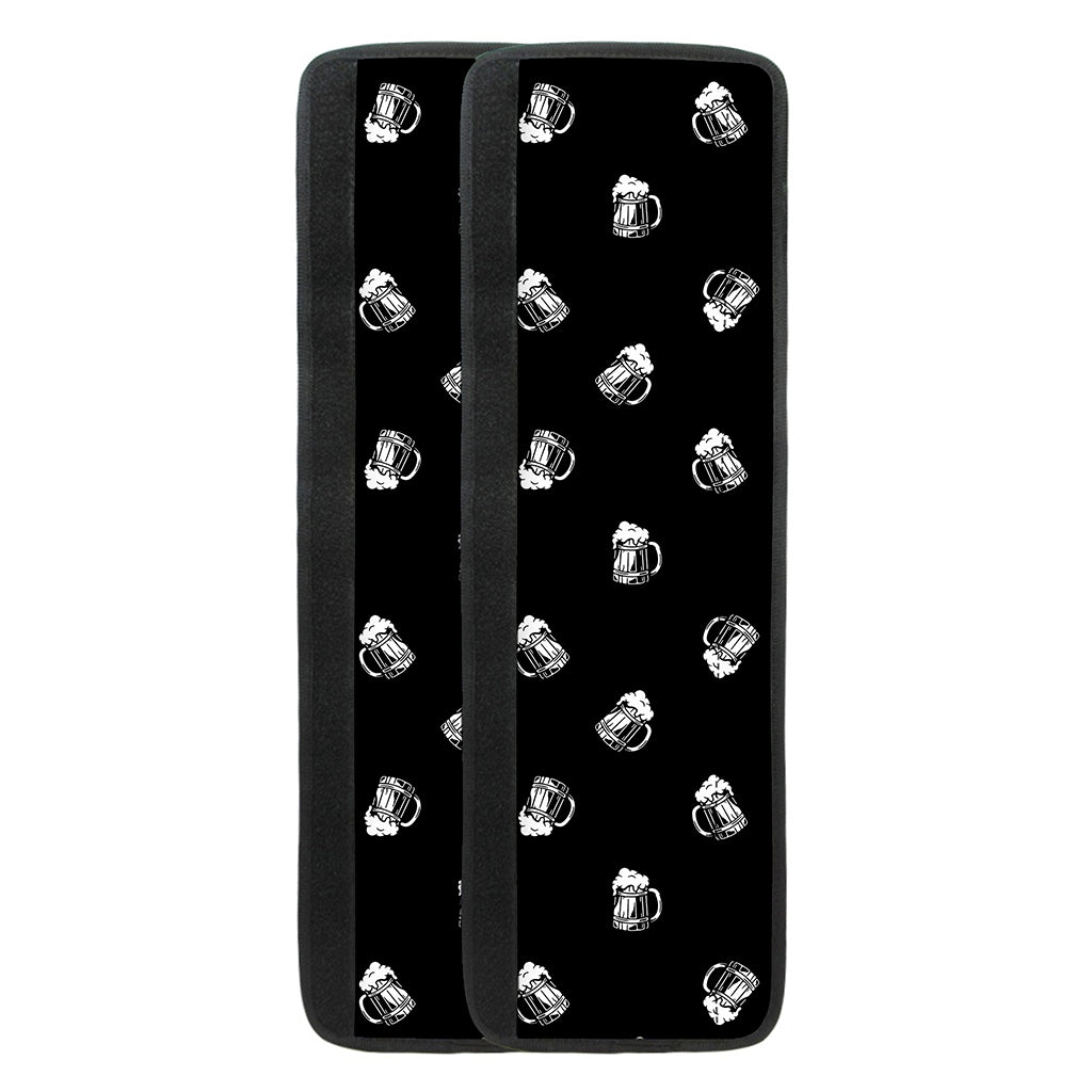 Black And White Beer Pattern Print Refrigerator Handle Covers