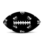 Black And White Beer Pattern Print Rugby Ball