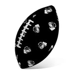 Black And White Beer Pattern Print Rugby Ball