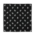 Black And White Beer Pattern Print Silk Bandana