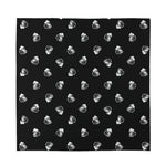 Black And White Beer Pattern Print Silk Bandana