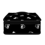 Black And White Beer Pattern Print Small Lunch Bag