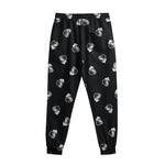 Black And White Beer Pattern Print Sweatpants
