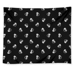 Black And White Beer Pattern Print Tapestry