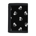 Black And White Beer Pattern Print Trifold Wallet