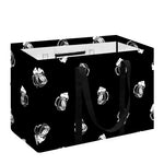 Black And White Beer Pattern Print Utility Tote Bag