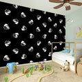 Black And White Beer Pattern Print Wall Sticker