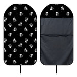 Black And White Beer Pattern Print Waterproof Car Seat Cover
