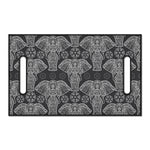 Black And White Boho Elephant Print Golf Cart Seat Cover