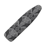 Black And White Boho Elephant Print Ironing Board Cover