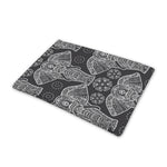 Black And White Boho Elephant Print Pet Cooling Mat Cover