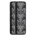 Black And White Boho Elephant Print Refrigerator Handle Covers