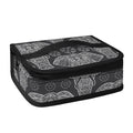 Black And White Boho Elephant Print Small Lunch Bag