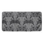 Black And White Boho Elephant Print Towel