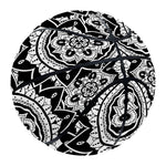 Black And White Boho Mandala Print Basketball