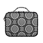 Black And White Boho Mandala Print Briefcase Bible Bag