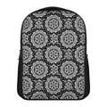 Black And White Boho Mandala Print Casual Backpack