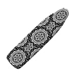 Black And White Boho Mandala Print Ironing Board Cover