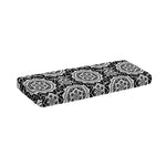 Black And White Boho Mandala Print Piano Keyboard Cover