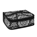Black And White Boho Mandala Print Small Lunch Bag