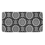 Black And White Boho Mandala Print Towel