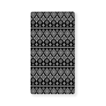 Black And White Boho Tribal Print Baby Crib Sheet