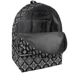 Black And White Boho Tribal Print Backpack