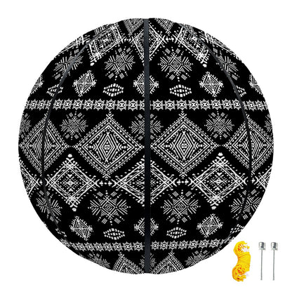 Black And White Boho Tribal Print Basketball