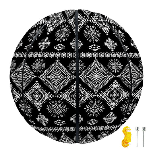 Black And White Boho Tribal Print Basketball