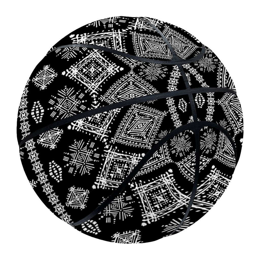 Black And White Boho Tribal Print Basketball