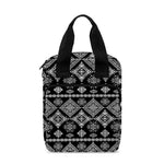 Black And White Boho Tribal Print Bible Tote Bag