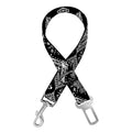 Black And White Boho Tribal Print Dog Seat Belt