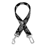 Black And White Boho Tribal Print Dog Seat Belt