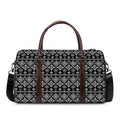 Black And White Boho Tribal Print Duffel Bag