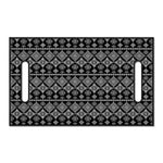 Black And White Boho Tribal Print Golf Cart Seat Cover