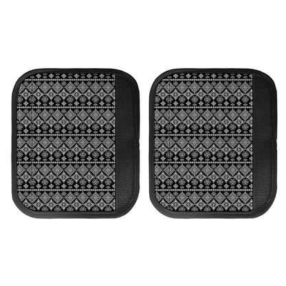 Black And White Boho Tribal Print Handle Covers