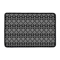 Black And White Boho Tribal Print Kitchen Mat