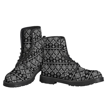 Black And White Boho Tribal Print Backpack