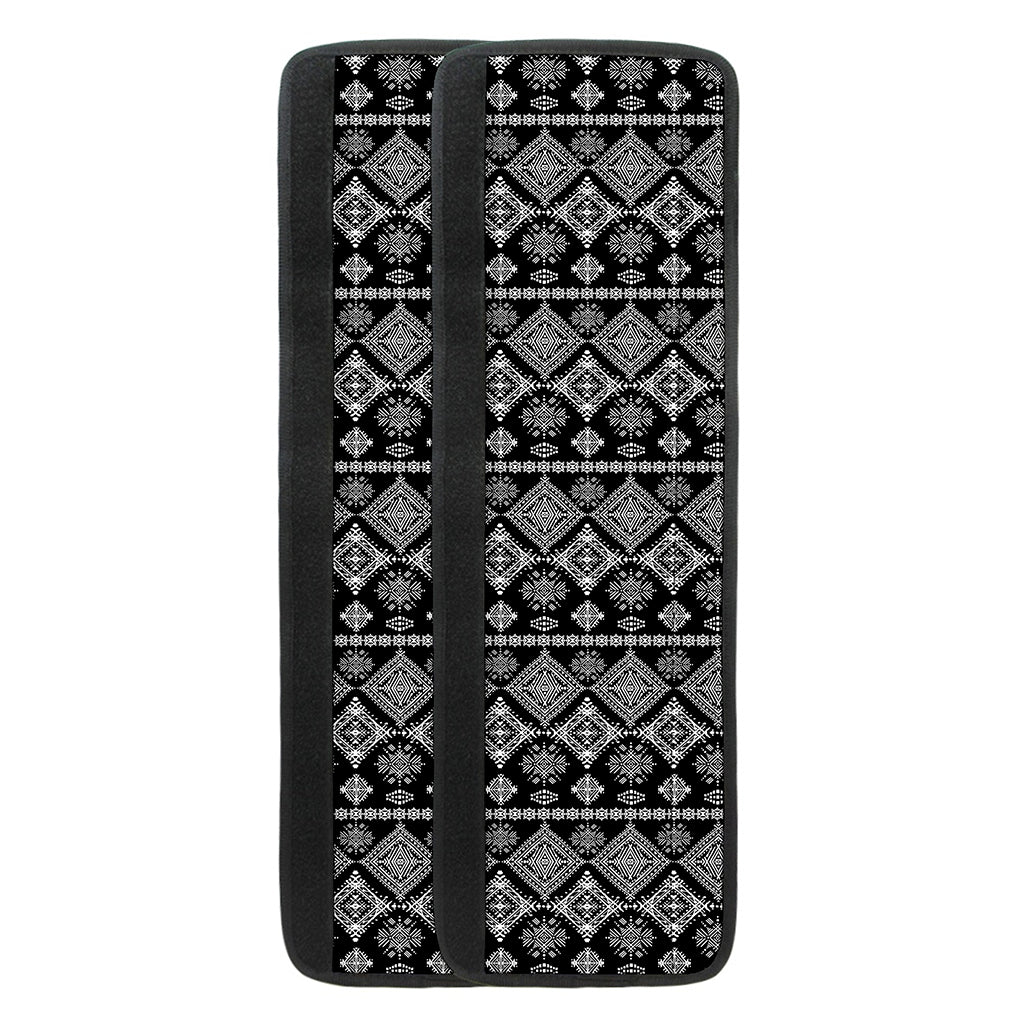 Black And White Boho Tribal Print Refrigerator Handle Covers