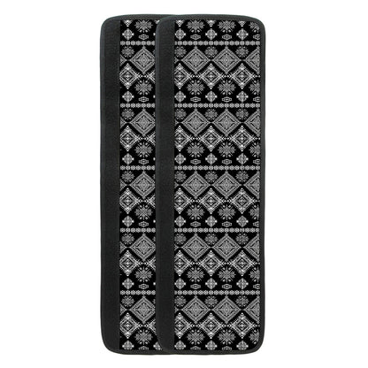 Black And White Boho Tribal Print Refrigerator Handle Covers